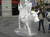 En  änglako i korsningen Gran Vía - Calle Alcalá