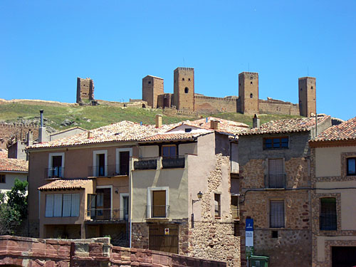 Den gamla borgen i Molina de Aragón